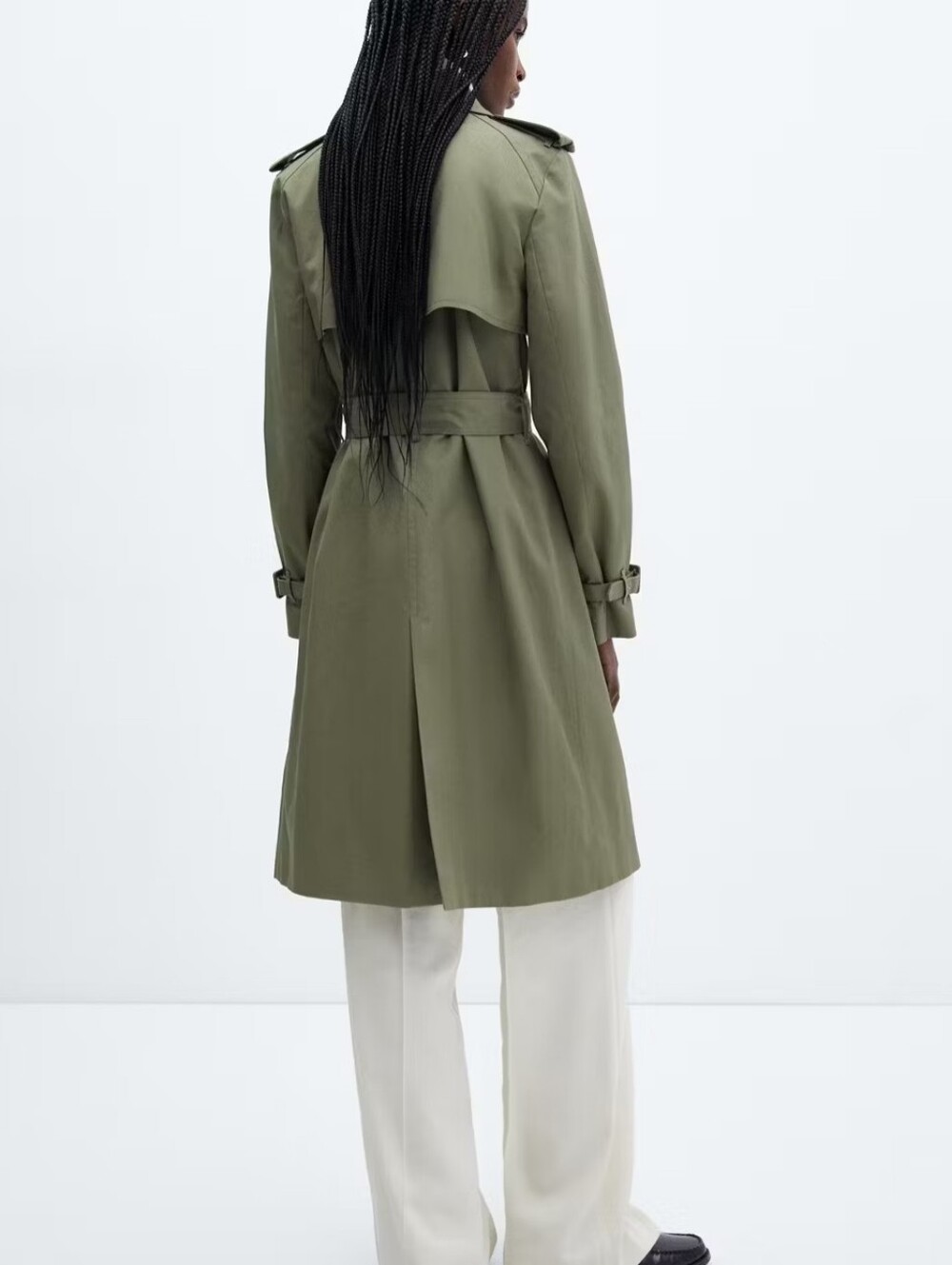 Mango Green Women's Trench Coat - Picture 4 of 4